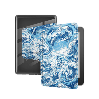 适用Kindlekpw6海浪658小众磁吸拆分11代958简约旋转电子书保护套