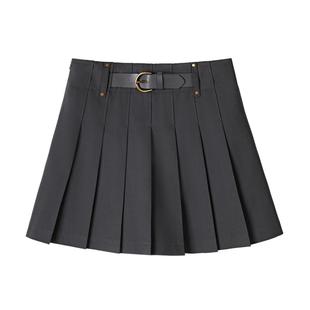 【文艺女孩】PIT双色学院风a字高腰显瘦jk百褶短裙裤女2025秋新款