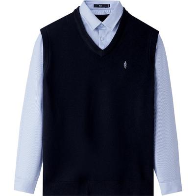 海澜之家包芯纱绅士双领针织衫