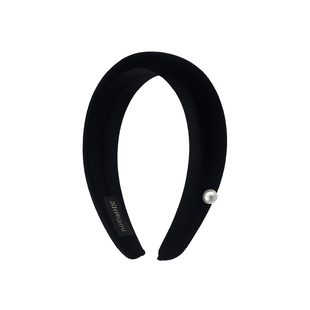 神仙藤井树同款复古丝绒珍珠发箍女2025新款高颅顶头箍压发卡头饰