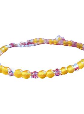 原创设计精美小众黄玛瑙百搭手链