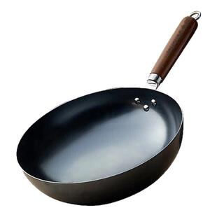 九阳铁锅炒锅家用防粘炒菜锅无涂层精铁锅燃气灶电磁炉适用平底锅