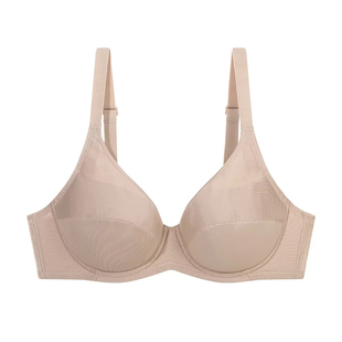 黛安芬专柜经典大码内衣全罩杯薄款舒适光面杯胖mm上托文胸16-001