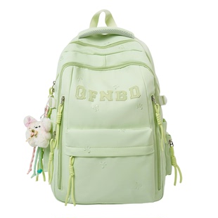 时尚减负书包女生小学生新款大容量初中生高中生多层轻便双肩背包