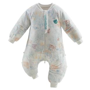 贝肽斯[胎脂皮]婴儿睡袋春秋冬款恒温宝宝儿童分腿防踢被四季通用