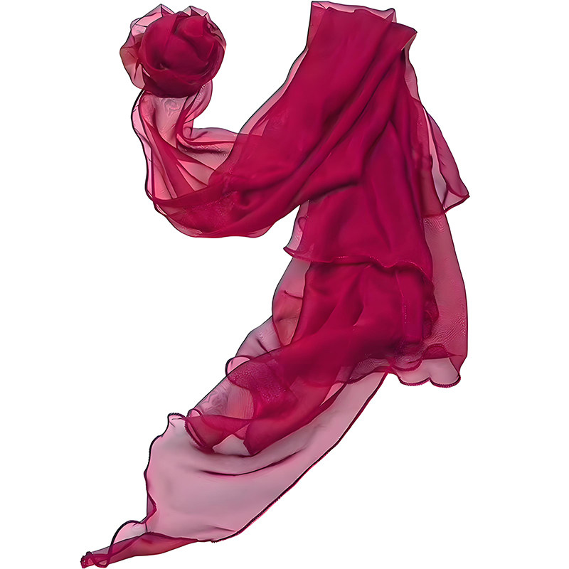 舞姿翼形体服配饰品小花飘纱丝巾
