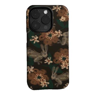 小尹复古油画花朵兔子0729iphone15promax苹果14手机壳11新款13pro小米14/vivo/oppo/华为mate60pro/二合一