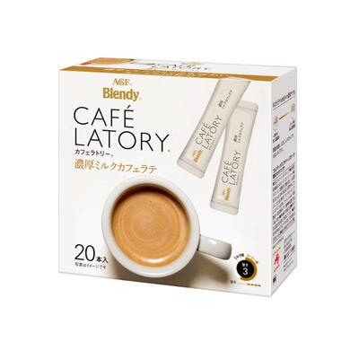 日本agf浓厚牛奶拿铁速溶咖啡