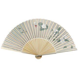 古风扇子折扇中国风夏季便携古代汉服旗折叠小竹扇子栀子花舞蹈扇