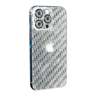 苹果17闪钻手机后膜适用iPhone16磨砂背膜15Pro改色彩膜xsmax个性13背贴14贴纸12