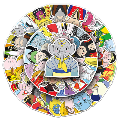 102张西游记可爱Q版人物防水贴纸