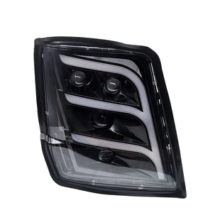 适用陕汽德龙X3000前大灯总成 改装X5000四透镜超亮矩阵激光全led