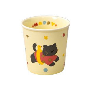 小猫小狗仿纸杯陶瓷杯无盖家用招待客人牛奶杯无把手办公室咖啡杯