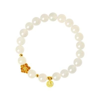 宫里上新天然冰种玉髓手串