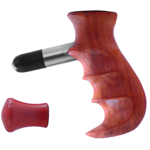 五行康砭石足疗锥加热棒棒足手把锥磁按摩T型锥按足底点穴砭石枪