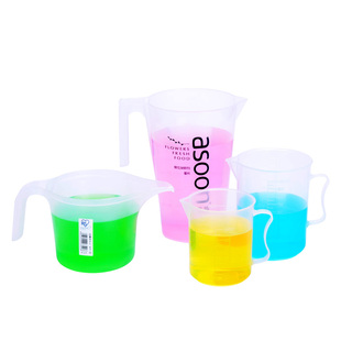 量杯带刻度小号透明塑料施肥家用洒水壶500ML/1L浇水计量浇花水壶