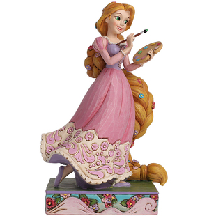 enesco埃内斯绘画的长发公主手办迪士尼公主周边魔法奇缘摆件潮玩