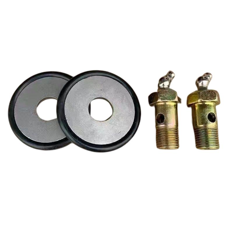 适配解放J6P立轴羊角主销盖板JH6/天V羊角轴空心螺丝黄油嘴油封