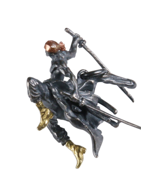 YUKI潮人小众设计索隆纯银项链