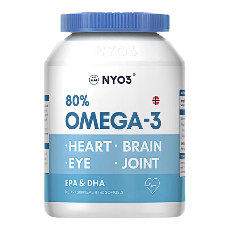NYO3挪威进口高浓缩深海鱼油omega3非鱼肝油学生记忆力软胶囊中老