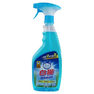 白猫玻璃清洁剂500g*1瓶浴室去污