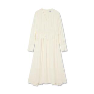 【LILY x Lucia设计师高定西装】商场同款仿桑蚕丝垂坠感连衣裙