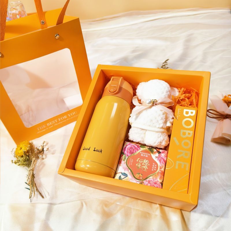 新年春节实用小礼品伴礼装子手活动保温杯礼盒商务礼品福利雨伞套