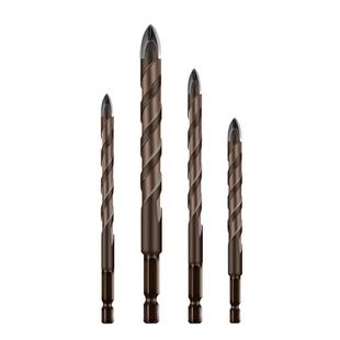 加长型瓷砖钻头全瓷玻璃混凝土水泥墙壁电钻打孔麻花钻转头三角钻