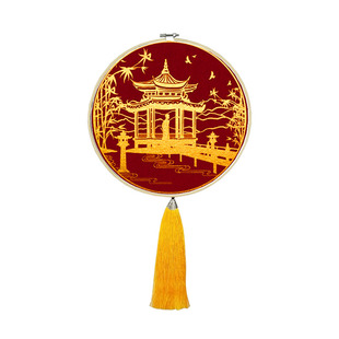 张云雷十字绣二爷毓贞手工刺绣diy小件带框免裱框挂画简单线绣