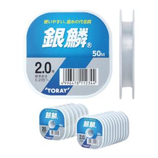日本进口TORAY东丽鱼线银鳞尼龙线泛用型高强度耐磨路亚主线子线