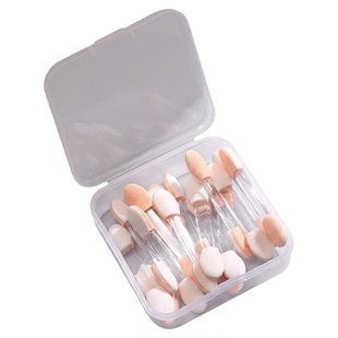 美甲极光粉镜面魔镜粉双头海绵棒涂抹棒眼影刷彩妆一次性美容工具