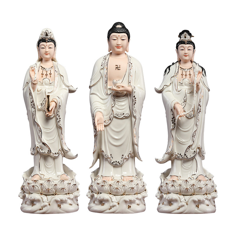 西方三圣观音佛像大势至菩萨像