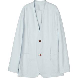 速写outlets男装2023春舒适牛仔西服复古休闲宽松棉质时尚舒适ms