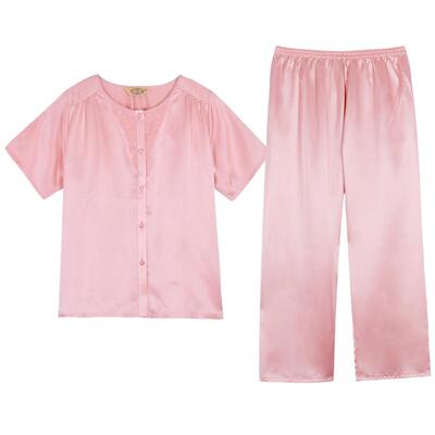 美标桑蚕丝短袖睡裙2021夏季新品