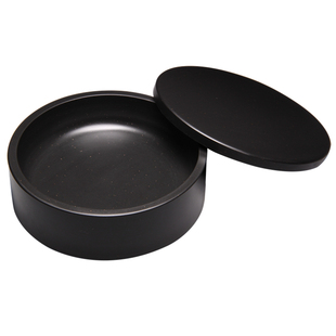 精品金星歙砚/墨光溢彩/圆池墨海带盖砚台龙尾砚老坑兼端砚实用