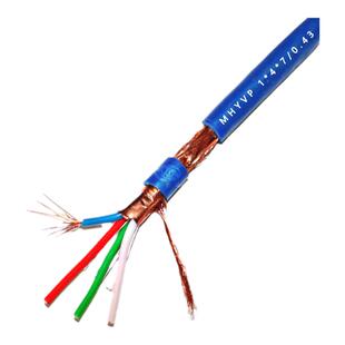 煤矿用阻燃通信电缆  MHYV1*4*7/0.43煤安证 铜芯足米 瓦斯监控线
