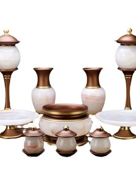 供具佛前白玉家用供水杯纯铜