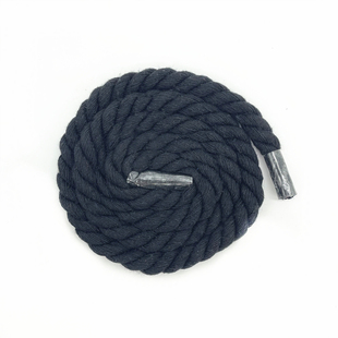 适配AF1空军一号diy黑色棉绳8mm粗麻绳鞋带装饰配件米色鞋绳配饰