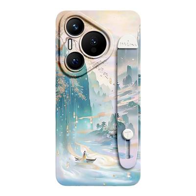 【鎏金山水】腕带挂绳手机壳