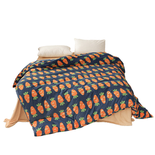 奇妙萝卜田 原创可爱插画奶油绒被套被罩加绒加厚保暖冬季可定制