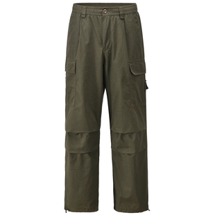 INKNOTS日系复古宽松美式工装裤男廓形直筒伞兵裤休闲宽松长裤潮