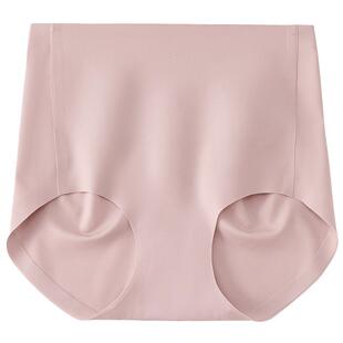 有致无痕内裤女薄款一片式亲肤透气高腰收腹简约纯棉裆三角短内裤