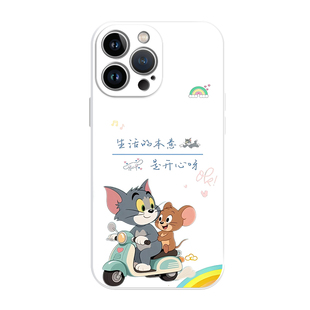 生活的本意是开心手机壳苹果17华为mate70猫和老鼠iPhone16promax卡通60周边15一加13蜡笔小新OPPO适用14动漫