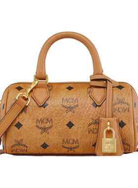 【夏季新品】MCM ELLA 迷你波士顿包单肩斜挎手提女包枕头包