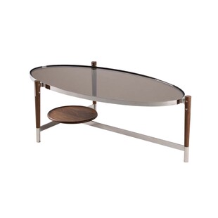 时序茶几 致家家居 |椭圆形钢化玻璃茶几客厅家用轻奢高级感茶桌