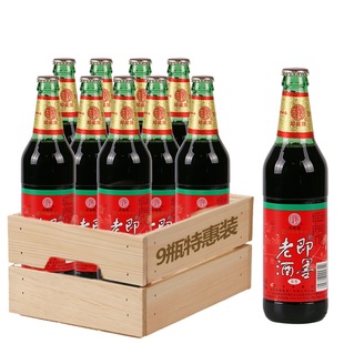 即墨老酒半甜型黄酒长生470ml*9瓶装山东特产传统手工冬酿实惠装