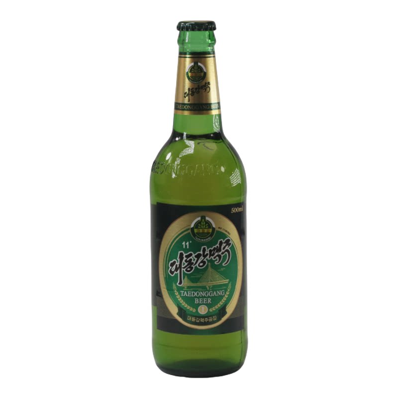 朝鲜大同江啤酒金1号黄啤朝鲜特产原装进口丹东旅游平壤鸭绿江特