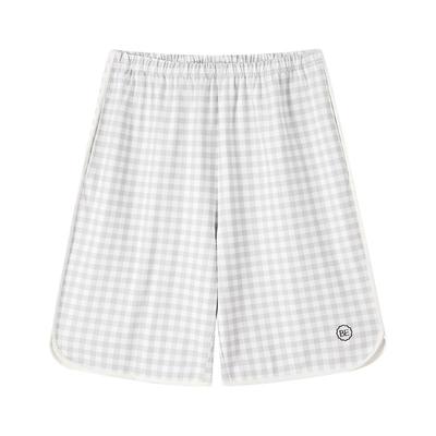 BE男睡裤运动风格子夏短裤新品