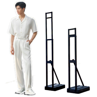 kt板支架人形立牌注水人像展板立架背景固定支撑架广告背撑展示架