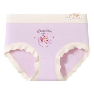 儿童7a抑菌透气聚乳酸发育期学生小女孩三角内裤女童平角内裤夏季
